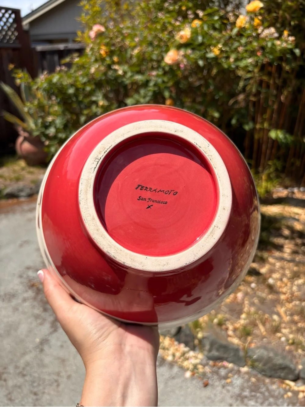 Retro Terramoto Ceramic Cherry Bowl
